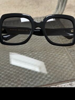Gucci Black Square Women's Sunglasses